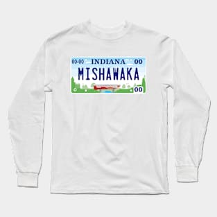 Mishawaka License Plate Long Sleeve T-Shirt